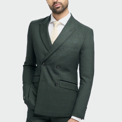 Cavani Caridi Olive Double Breasted Jacket 
