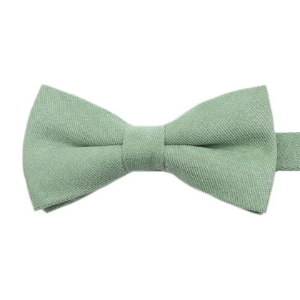 Children's Tweed Pastel Green Woven Bow Tie