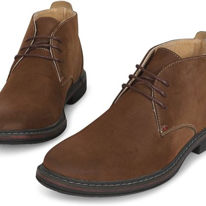 Mens Goor Tan Faux Nubuck Desert Boot 