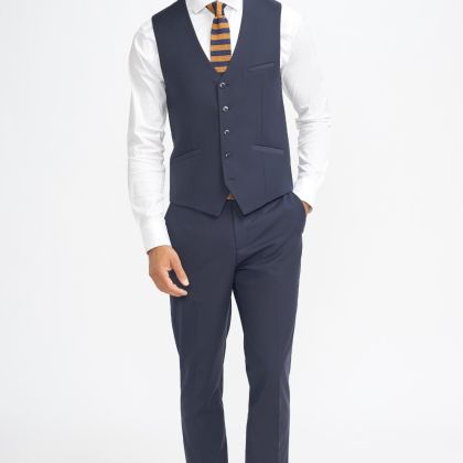 Cavani Malibu Navy Waistcoat 