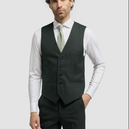 Cavani Caridi Olive Waistcoat 