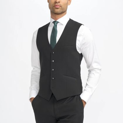 Cavani Malibu Black Waistcoat 