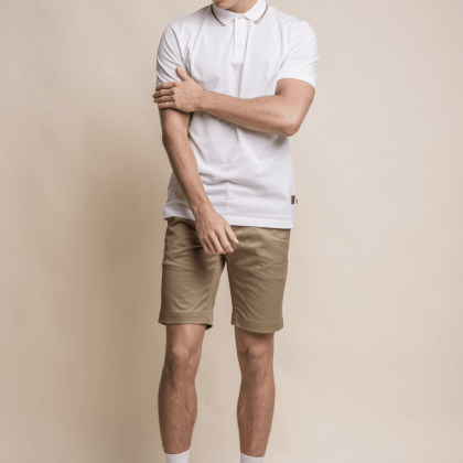 Cavani Dakota Stone Chino Shorts 