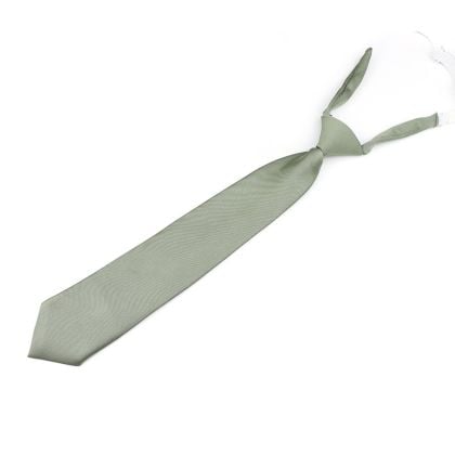 Children's Olive green satin classic tie 