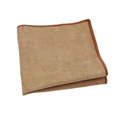 Mens Tweed Tan Woven Pocket Square 