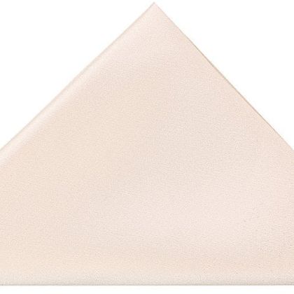Plain Champagne satin pocket square