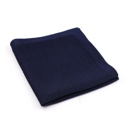 Knitted Navy Pocket Square