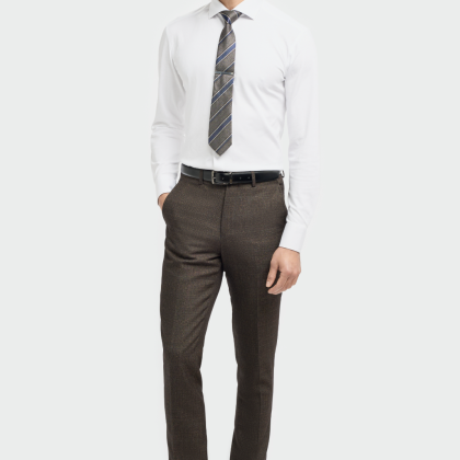Cavani Thomas Brown Tweed Trousers 