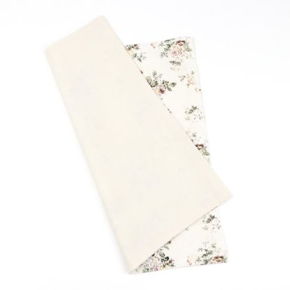 Two Tone Stone floral cotton Pocket square 