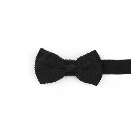 Jenson Samuel Black Knitted Children's bow tie 