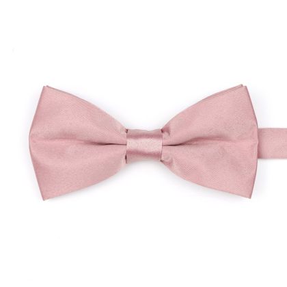 Pastel Blush Pink  satin classic mens bow tie 