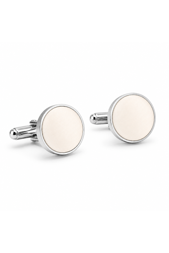 Plain Ivory cufflinks