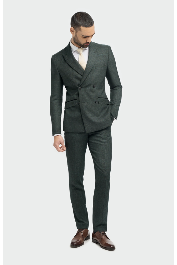 Cavani Caridi Olive Double Breasted Jacket