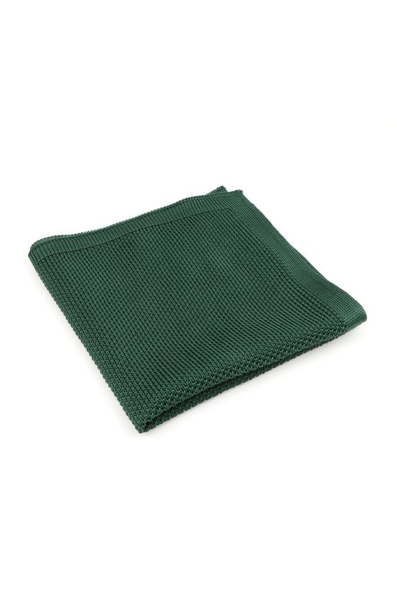 Knitted Emerald Pocket Square