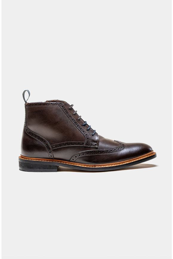 Cavani Ashmoor Leather Boots Brown