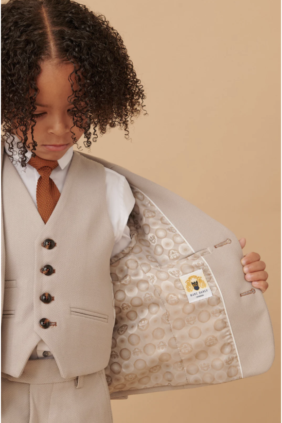 Childrens HM5 Stone Three piece Suit