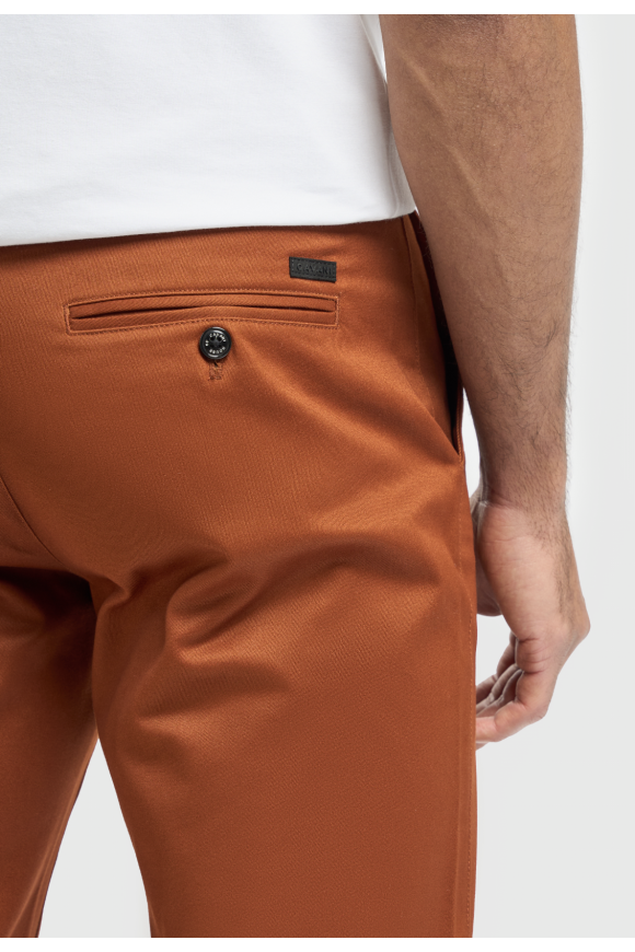 Cavani Dakota Rust Chino Shorts