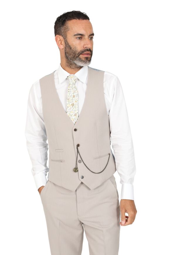 Jenson Samuel Alnwick Stone 3 Piece suit