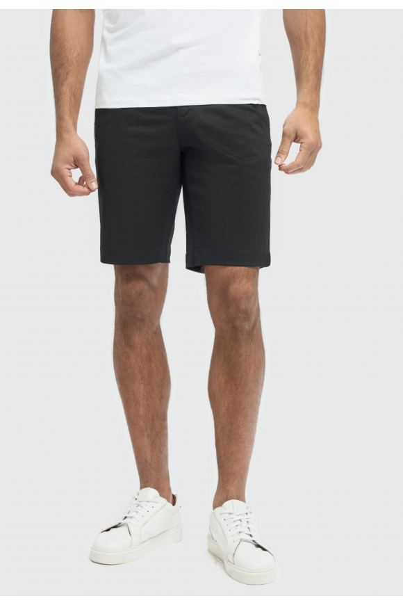 Cavani Dakota Black Chino Shorts