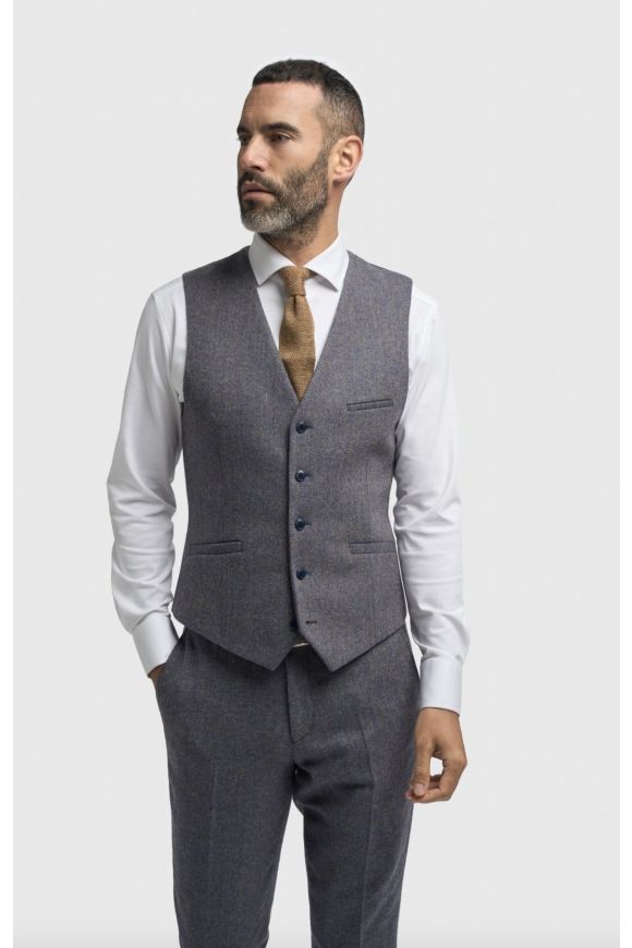 Cavani Thomas Savoy Stone Waistcoat