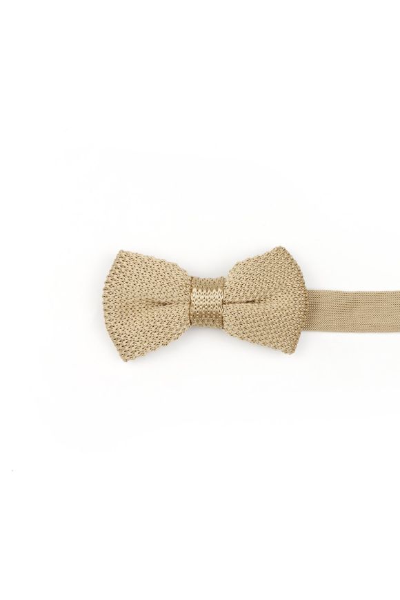 Jenson Samuel Champagne Knitted Children's bow tie