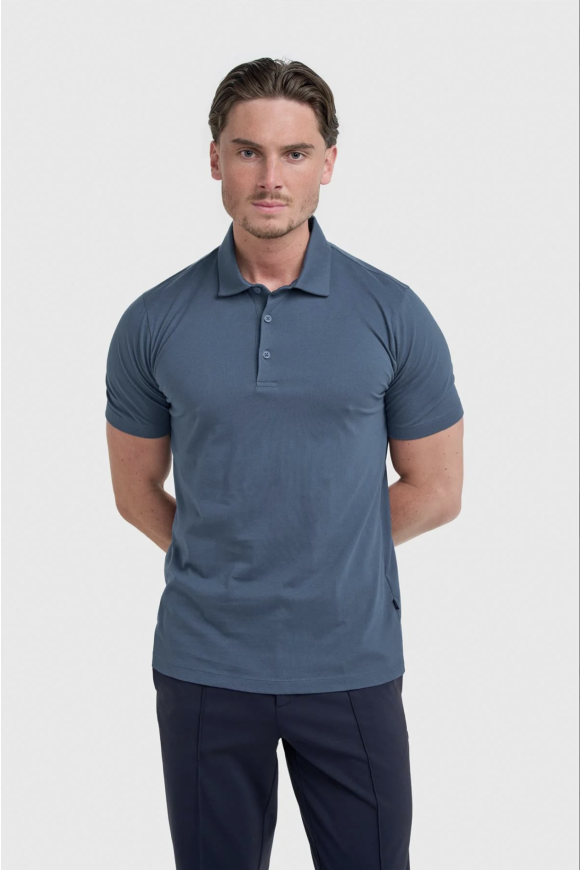 Sanchez Blue cotton Polo