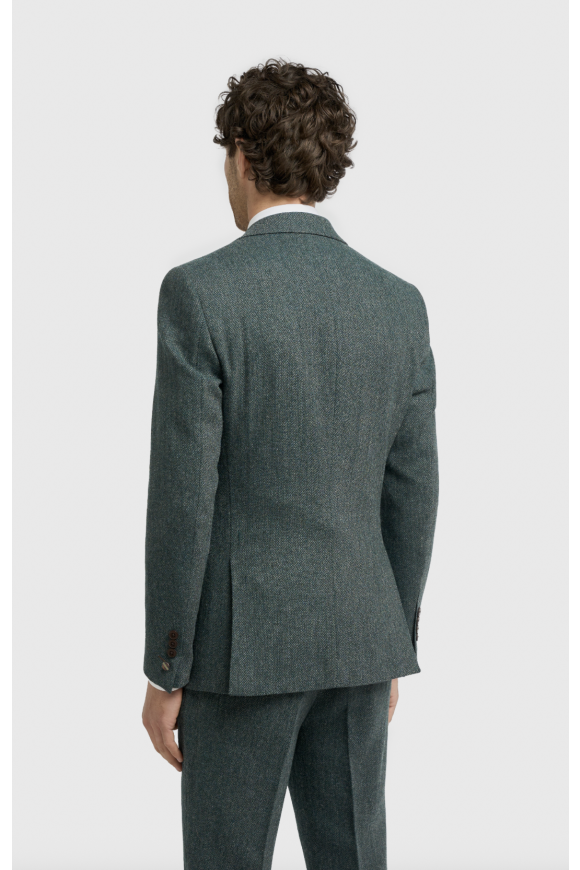 Thomas Lush Olive Tweed Suit Jacket