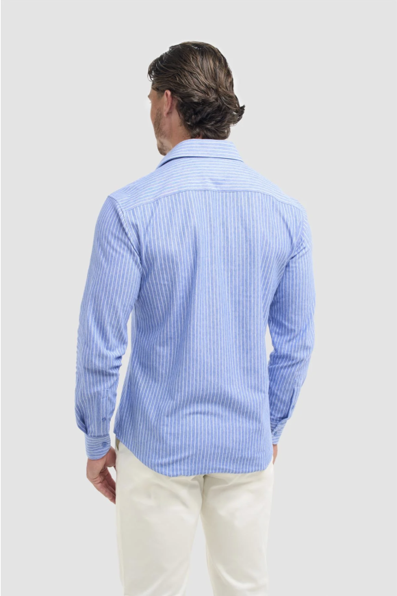 Ashley Stripe Blue Shirt