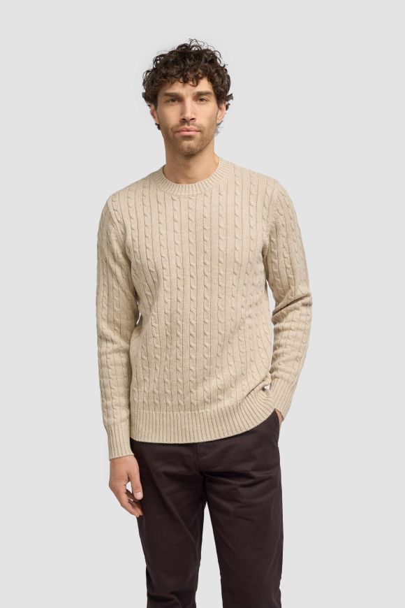 Cavani Foston Fawn Cable Jumper