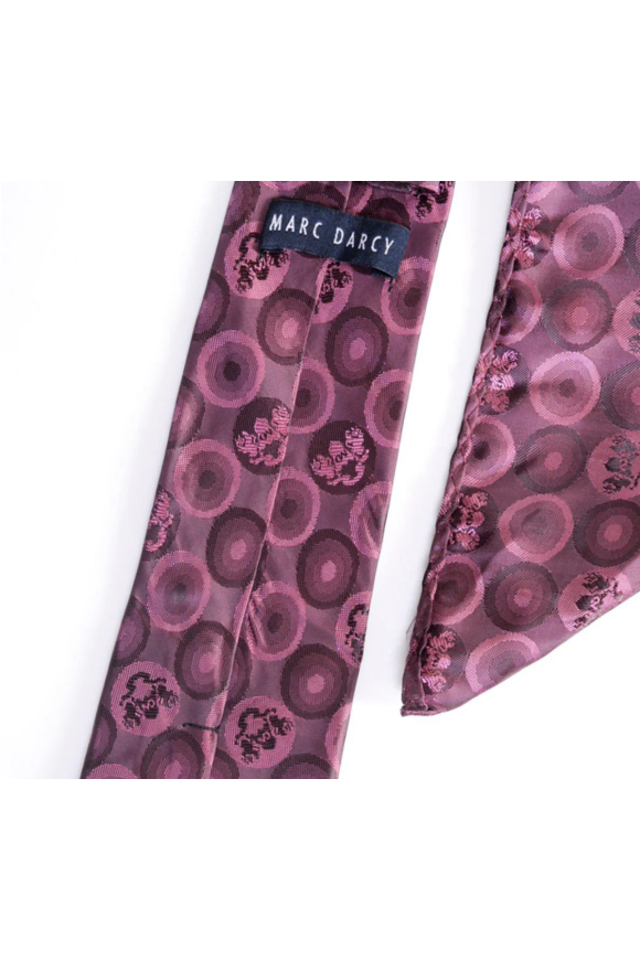 Berry Bubble Lining bow tie & pocket square set
