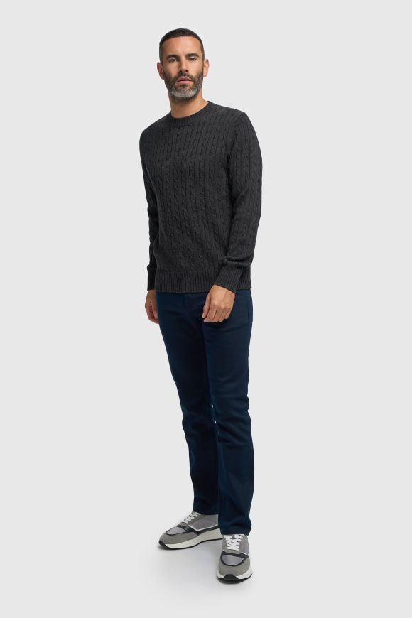 Cavani Foston Charcoal Cable Jumper