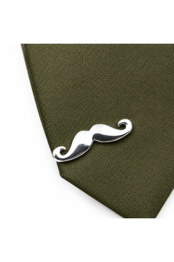 Novelty Moustache Tie Clip