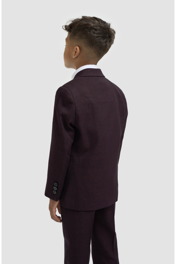 Cavani Kids Boys Caridi Wine Three piece Suit