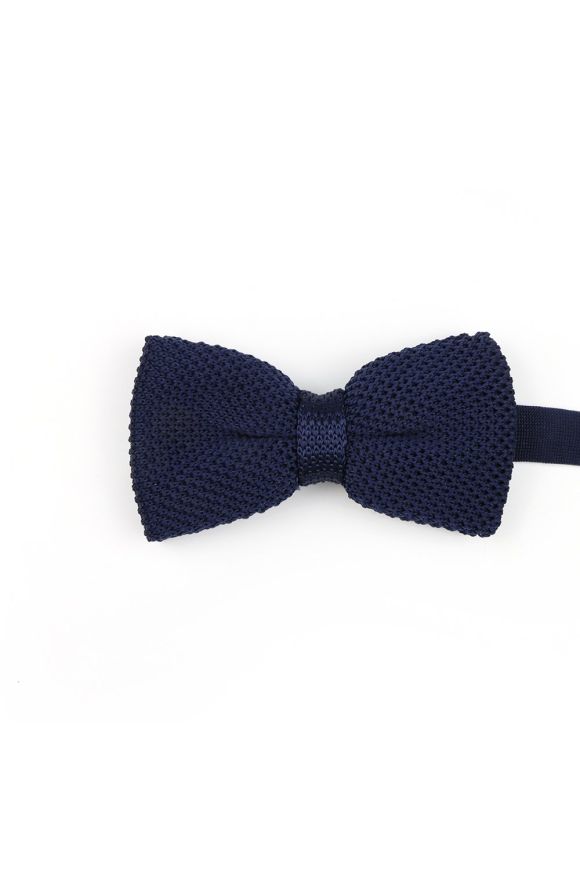 Jenson Samuel Navy Knitted bow tie