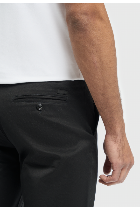 Cavani Dakota Black Chino Shorts