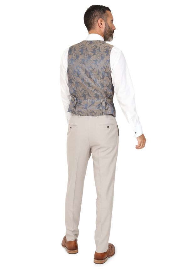 Jenson Samuel Alnwick Navy Jacket with contrast stone trousers