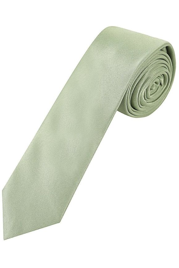 Pastel Green Tie, Pocket Square & Silver Tie Clip Gift Set