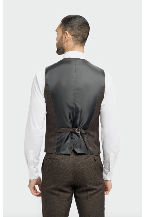 Cavani Caridi Brown Waistcoat