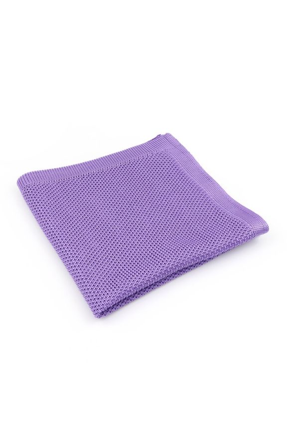 Knitted Lilac Pocket Square