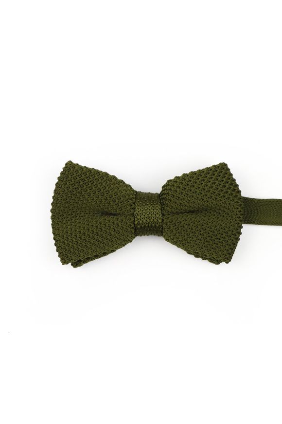 Jenson Samuel Khaki Knitted Children's bow tie