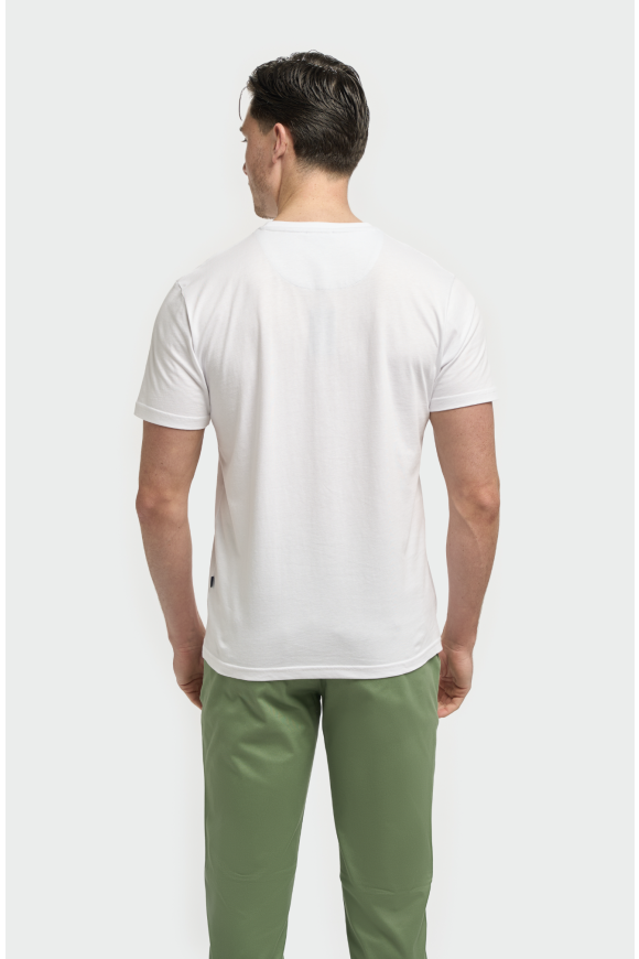Sanchez White cotton Tee