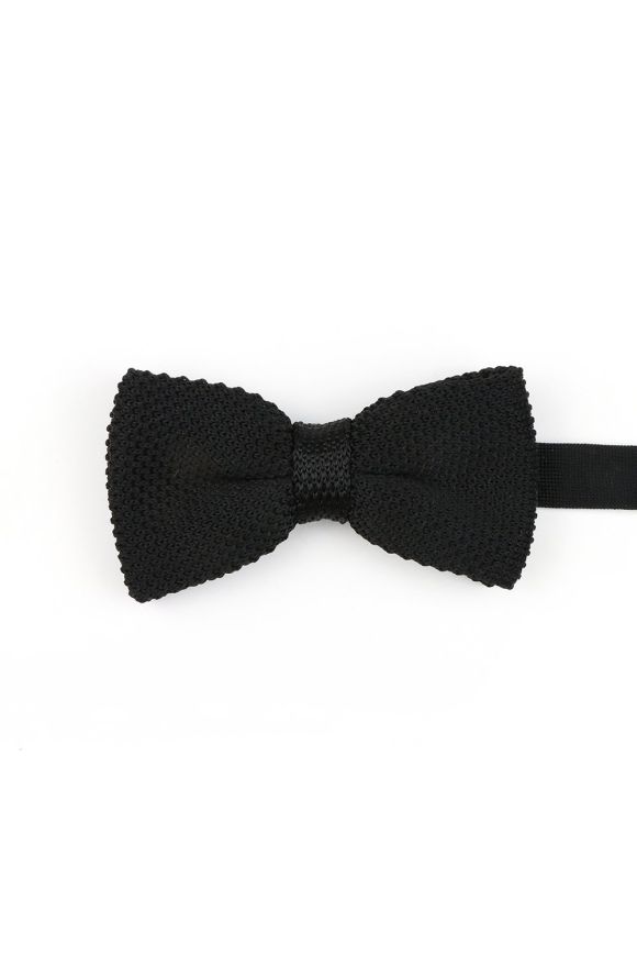 Jenson Samuel Black Knitted bow tie