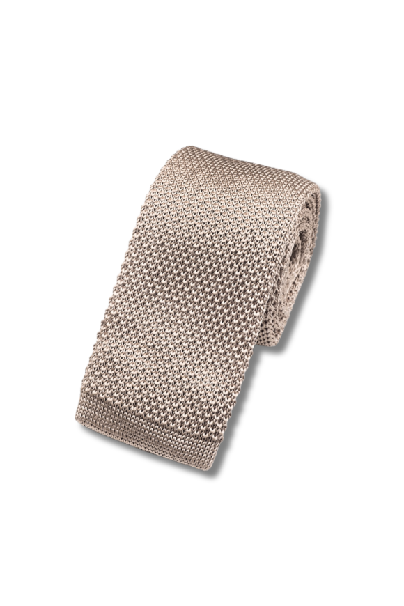 Jenson Samuel Stone Knitted neck tie