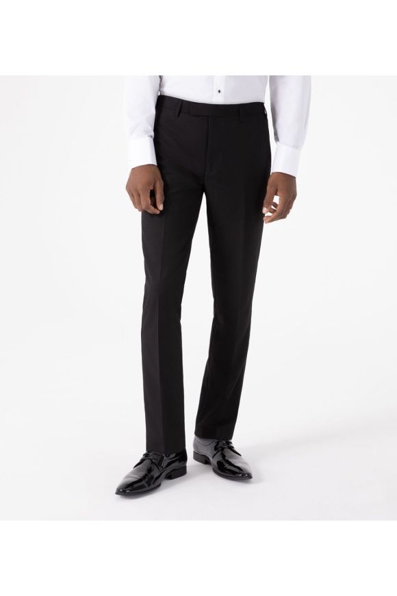 Skopes Sinatra 3-Piece Dinner Suit – Black Satin Peak Lapel