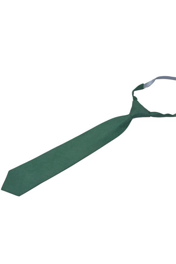 Childrens Tweed Bottle Green Woven Tie