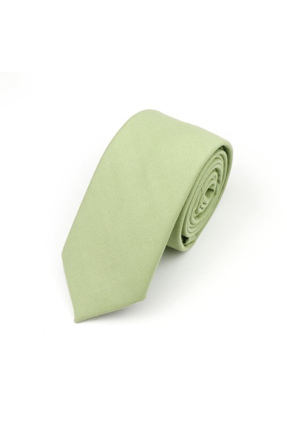 Plain Pastel Green 100% Cotton classic mens tie