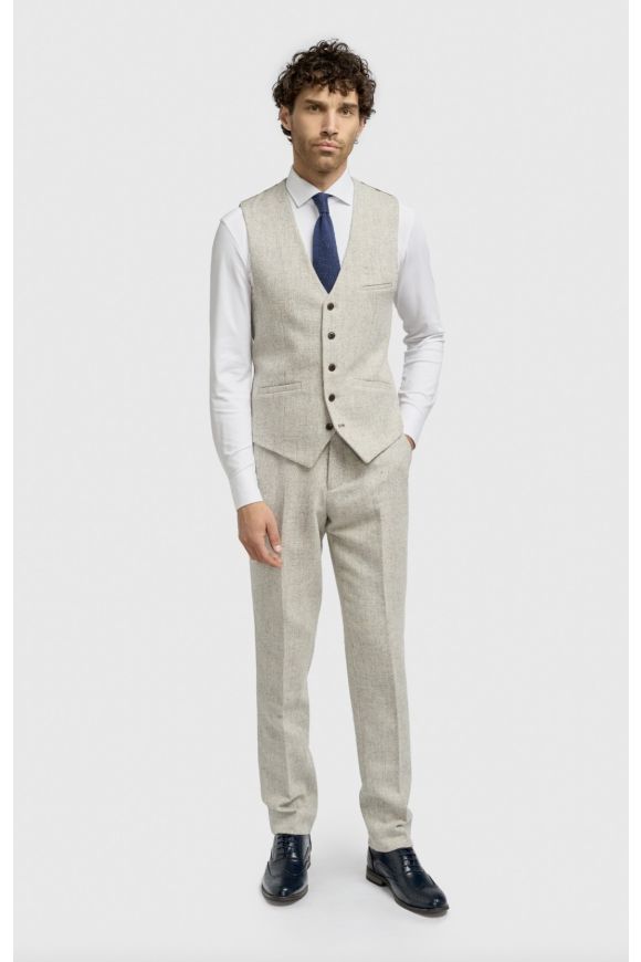 Cavani Thomas Pearl Tweed Three Piece Suit