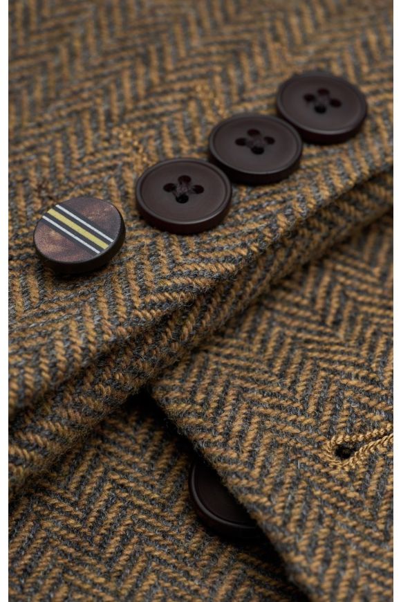Thomas Brown Tweed Suit Jacket