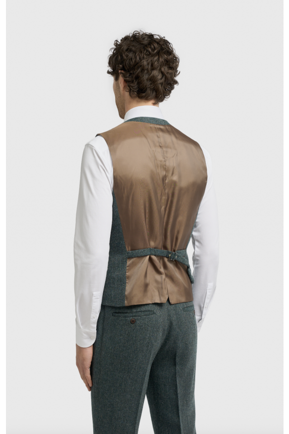 Cavani Thomas Lush Olive Waistcoat