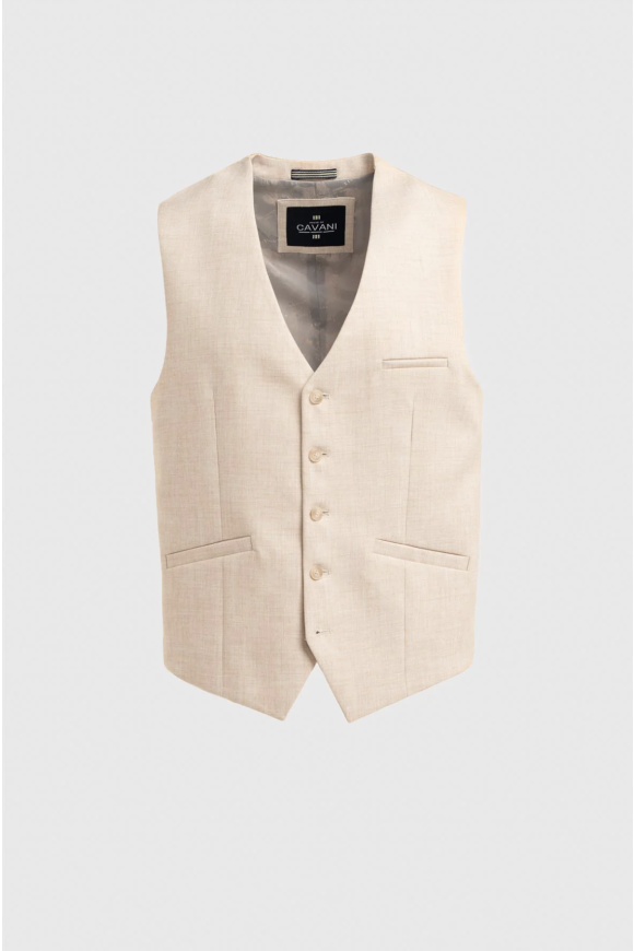 Cavani Malibu Beige Waistcoat